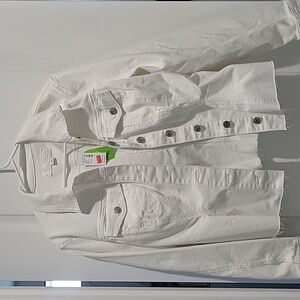 White jean jacket